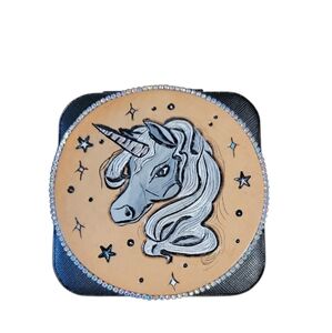 Handcrafted Genuine Leather Tooled Travel Jewelry Box